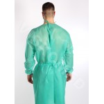 FARTUCH PP NA TROKI WIĄZANY Z TYŁU Z MANKIETEM W RĘKAWIE