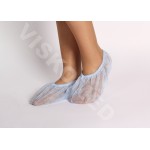 KOMPLET 4-CZĘŚCIOWY (FARTUCH NA TROKI Z GUMKĄ+CZEPEK+OCHRANIACZE+MASKA) PP -10 SZTUK